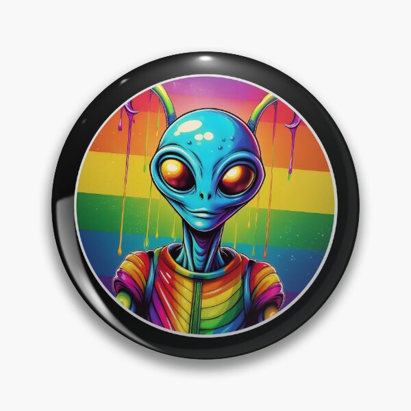 Item preview, Grafitti Queer Pride Rainbow Alien designed and sold by Boxing Kangaroo Retail Company.