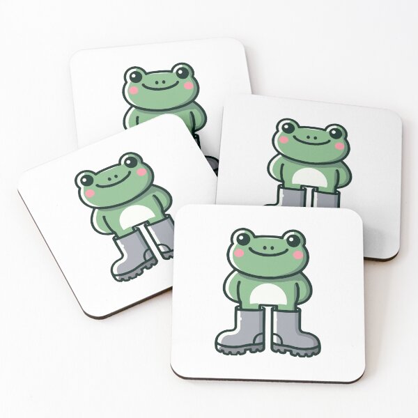 Item preview, Cute Cartoon Frog with wellingtons designed and sold by MaateoDesign.