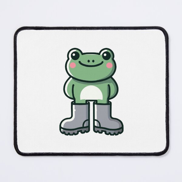 Item preview, Cute Cartoon Frog with wellingtons designed and sold by MaateoDesign.