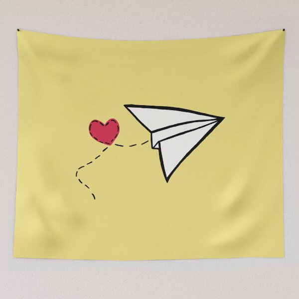 Item preview, Paper plane red heart  designed and sold by theniamhmachine.