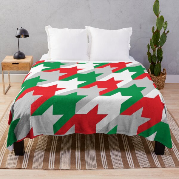 Item preview, Holiday Houndstooth designed and sold by curtjankadesign.