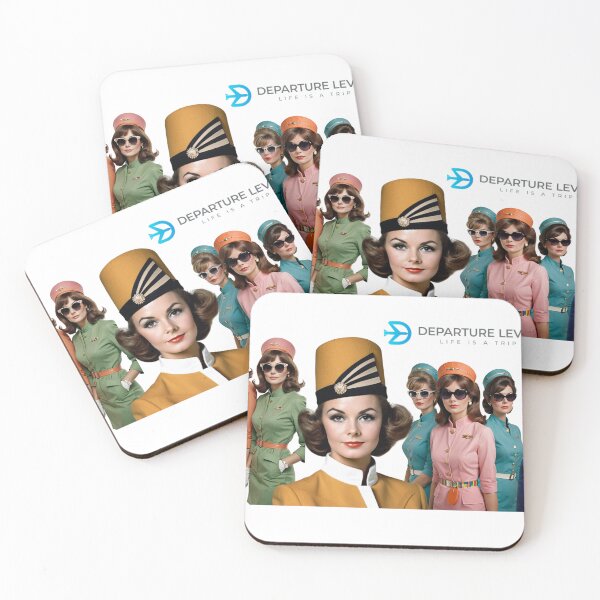 Item preview, Retro Flight Attendant Collage - DepartureLevel.com designed and sold by Mundera.