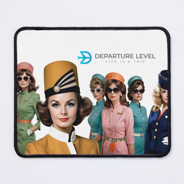 Item preview, Retro Flight Attendant Collage - DepartureLevel.com designed and sold by Mundera.
