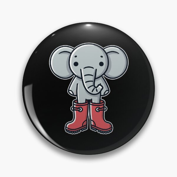 Item preview, Cute Cartoon Elephant with Red Wellingtons designed and sold by MaateoDesign.