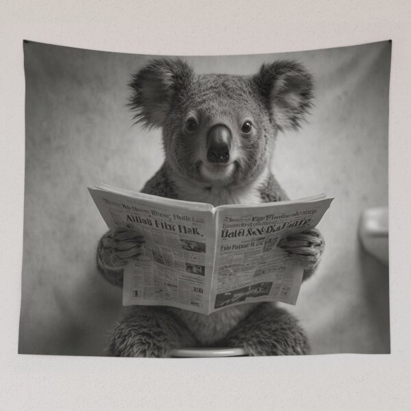 Artikelvorschau, Chill Koala – Lustige Badezimmerkunst entworfen und verkauft von vk09.