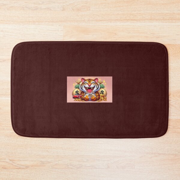Item preview, cat with tiger skin cartoon designed and sold by Cloud-Cart.