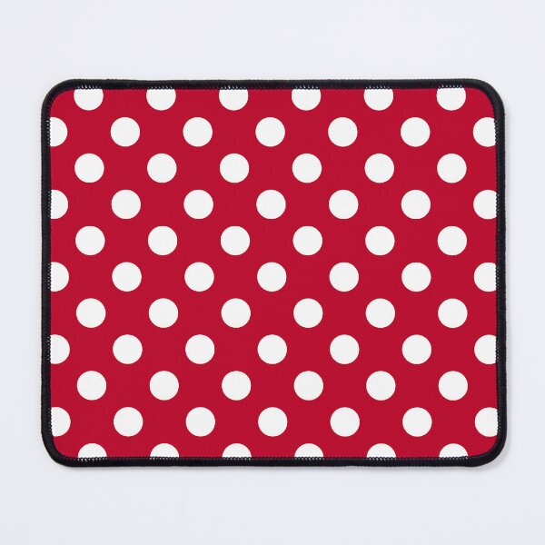 Item preview, RED + Polka White Dots - Pattern designed and sold by miavaldez.