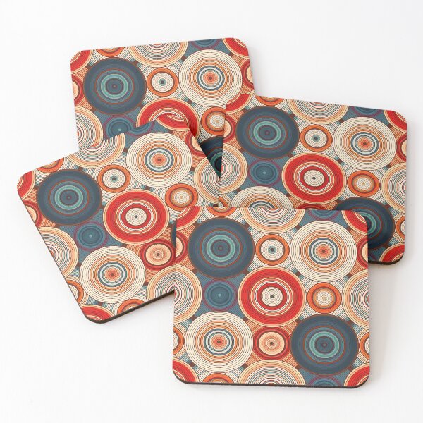 Item preview, A seamless pattern Design of concentric circles in various colors, designed and sold by HEMRO.