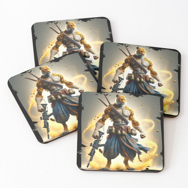 Item preview, Panther Warrior Armed with Rifle and Gear designed and sold by Hungry-Murphy.