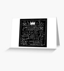 JEAN MICHEL BASQUIAT BEAT BOP ALBUM FAN ART. Greeting Card