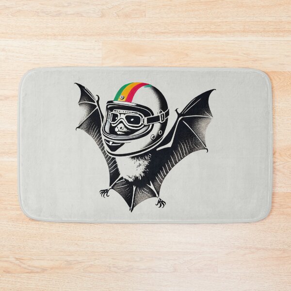 Item preview, Colorful Bat in a Helmet designed and sold by Blink Art Studio.