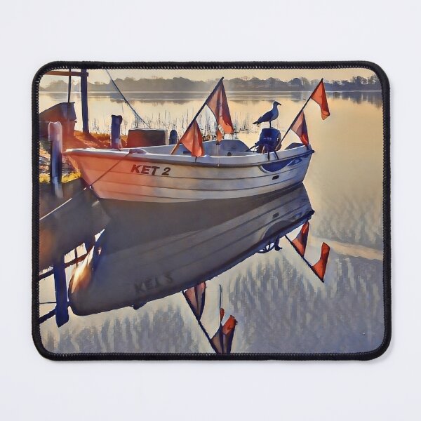 Item preview, Fishing boat on the banks of the Schlei designed and sold by sid1802.