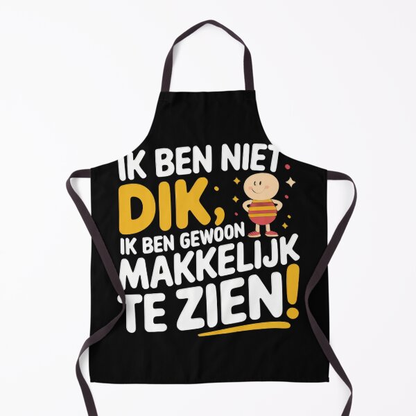Item preview, Ik Ben Niet Dik, Ik Ben Gewoon Makkelijk Te Zien – Funny Dutch Saying T-Shirt designed and sold by FunnyDesignsArt.
