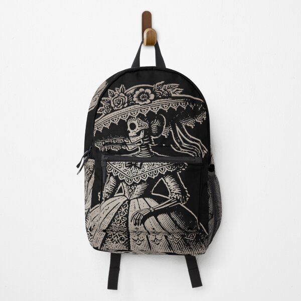 Item preview, Traditional Mexican Catrina engraving in black and white for Day of the Dead designed and sold by Omar Lopez-Rincon.