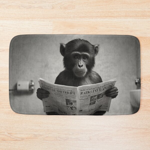 Item preview, Monkey Business – Bathroom Humor Art designed and sold by vk09.