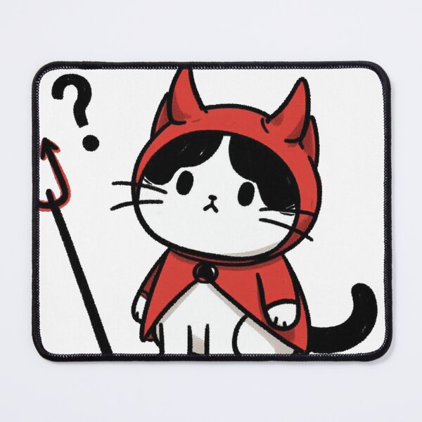Item preview, Confused Little Devil Cat designed and sold by mYaro.
