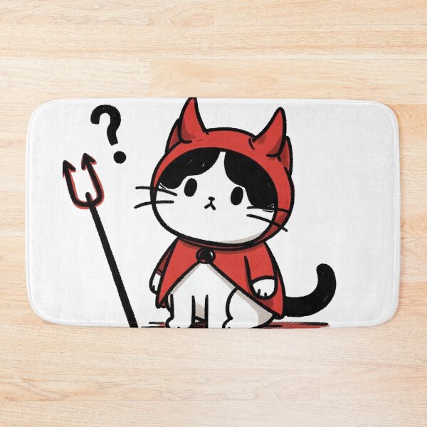 Item preview, Confused Little Devil Cat designed and sold by mYaro.