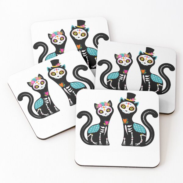 Item preview, Day of the Dead Kittens designed and sold by Travelcommodity.
