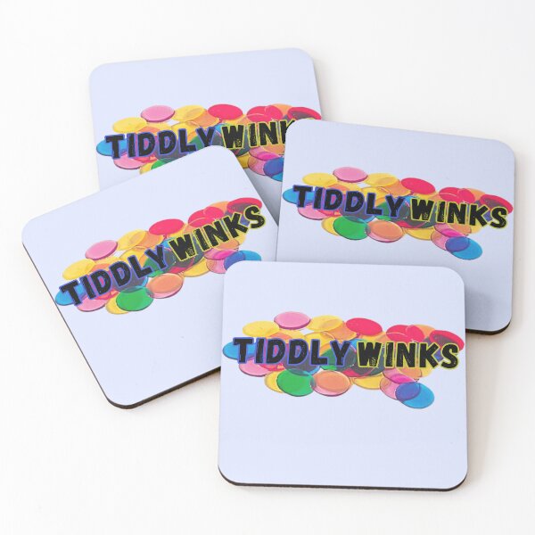 Item preview, Tiddlywinks - light blue BG designed and sold by SillyFun.