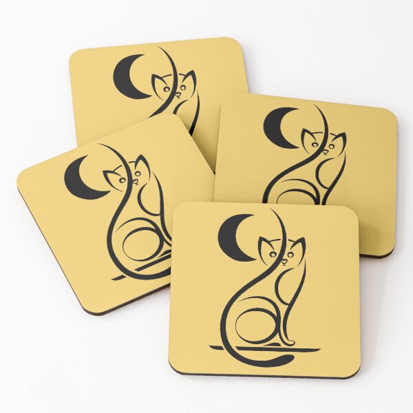 Item preview, Sleek Minimal Cat Silhouette designed and sold by NiRia Spot.