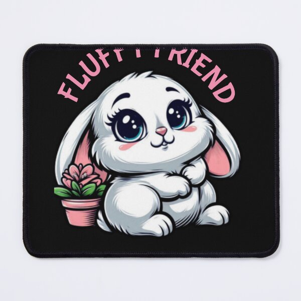 Item preview, Cute White Hare Fluffy Friend  designed and sold by Yas_oma.