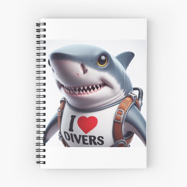 Item preview, Great white shark with I love Divers designed and sold by Outlandishrob.