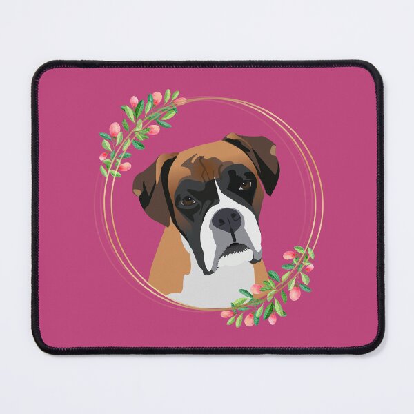 Item preview, Boxer Dog Flower Frame designed and sold by KCPetPortraits.