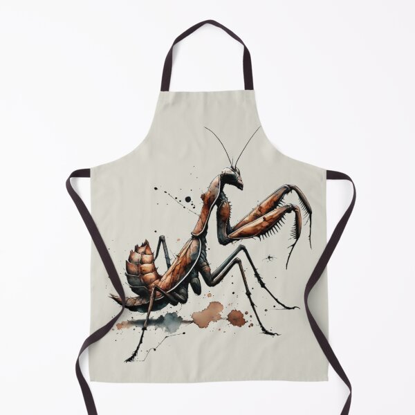 Item preview, Praying Mantis in Black and Copper Watercolor designed and sold by Blink Art Studio.
