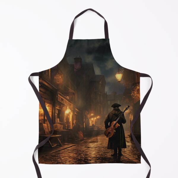 Item preview, Victorian Street Musician At Night Victorian Inspired Art  designed and sold by CDC40.