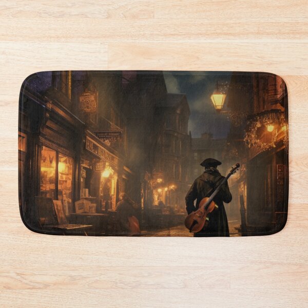 Item preview, Victorian Street Musician At Night Victorian Inspired Art  designed and sold by CDC40.