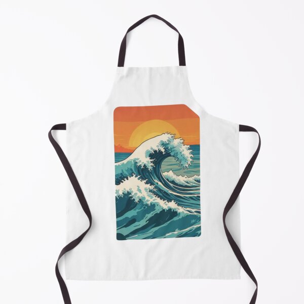 Item preview, RETRO AESTHETIC WAVE SURF OCEAN STICKER #5 designed and sold by Arts4U.