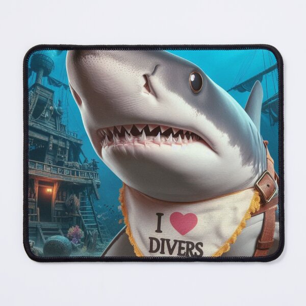Item preview, Shark I Love Divers designed and sold by Outlandishrob.