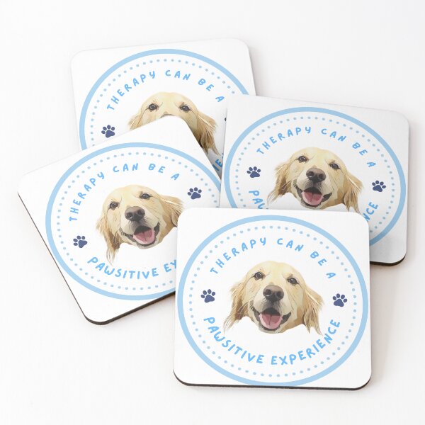 Item preview, Therapy Can Be a Pawsitive Experience Stella designed and sold by Restorative Therapy &  Counseling Services.