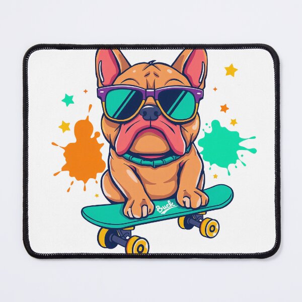 Item preview, Chill Bulldog on a Skateboard designed and sold by RamMcStoat.