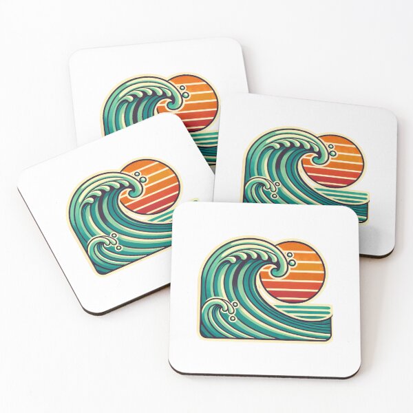 Item preview, RETRO OCEAN WAVE SURFER CALIFORNIA STICKER #6 designed and sold by Arts4U.