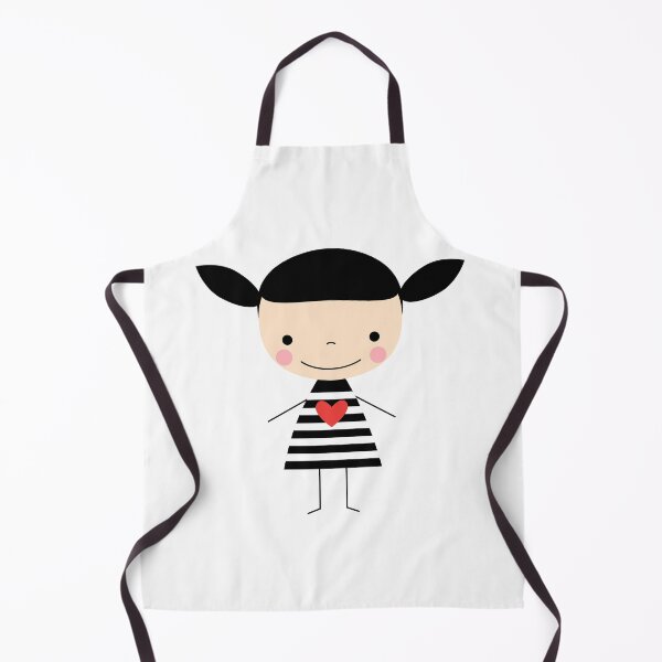Item preview, Cute smiling cartoon girl - stick figure designed and sold by Pravokrugulnik.