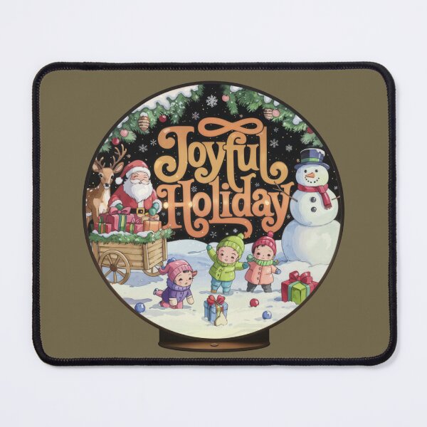Item preview, Joyful Holiday Snowy Crystal Ball designed and sold by SharingLove.