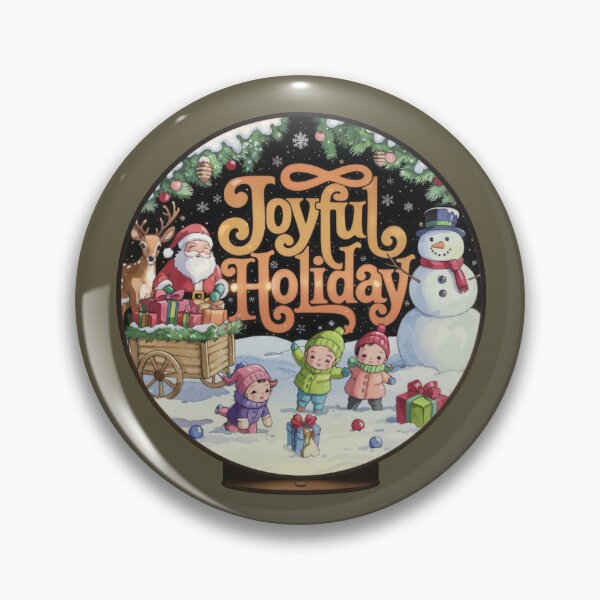 Item preview, Joyful Holiday Snowy Crystal Ball designed and sold by SharingLove.