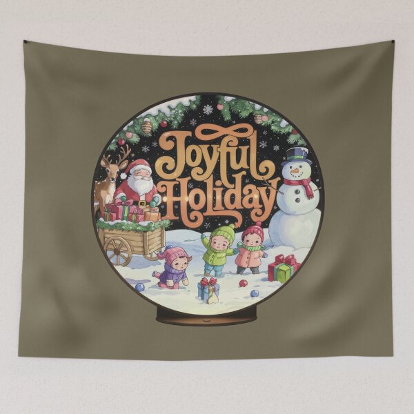 Item preview, Joyful Holiday Snowy Crystal Ball designed and sold by SharingLove.