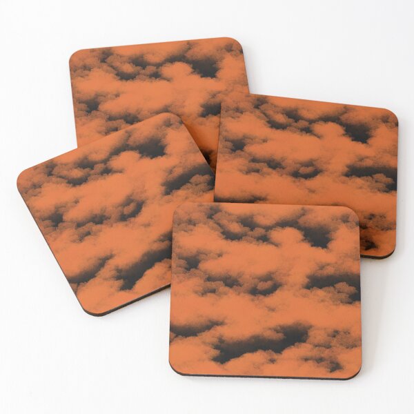 Item preview, Stormy Orange Clouds designed and sold by LiaIsabellaArt.