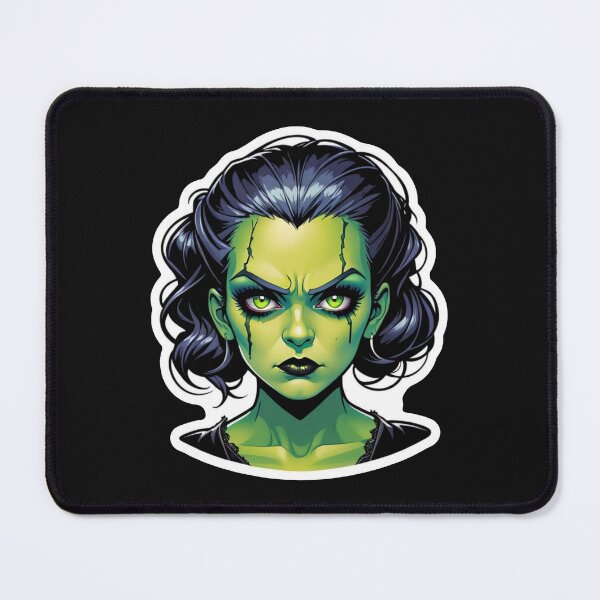 Item preview, Gothic Bride: Green Horror Beauty Print designed and sold by cabana.space.