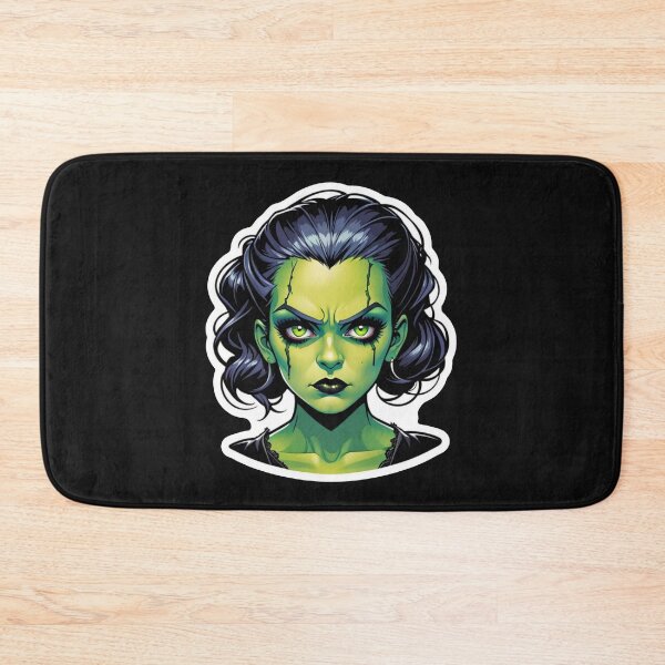 Item preview, Gothic Bride: Green Horror Beauty Print designed and sold by cabana.space.