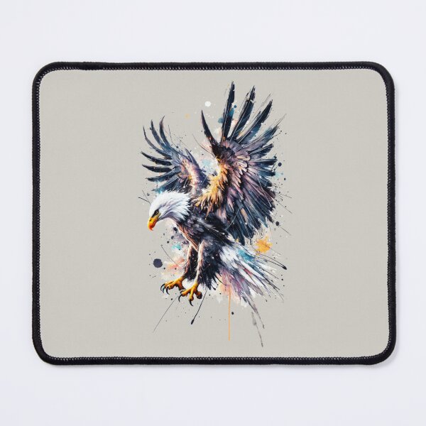 Item preview, Eagle in Black and Copper Watercolor designed and sold by Blink Art Studio.