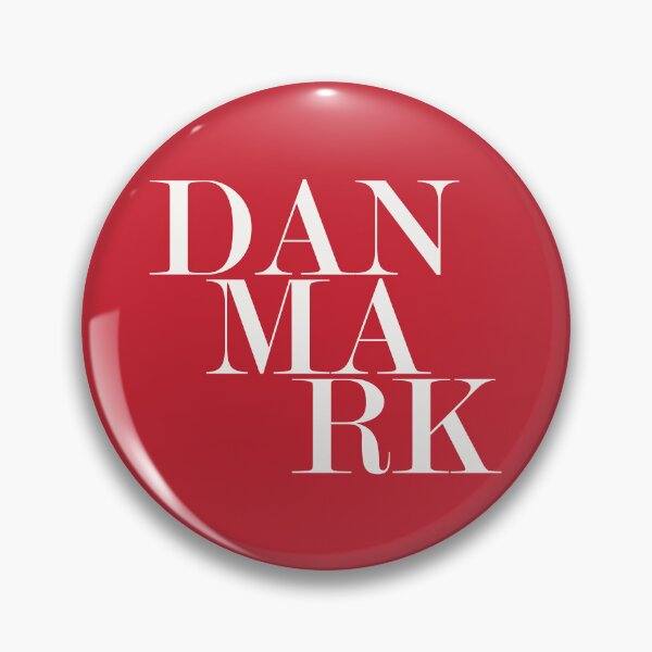 Artikelvorschau, Danmark (Dänemark) Dänische Typografie Minimalistisches patriotisches Reisesouvenir entworfen und verkauft von kakarikihill.