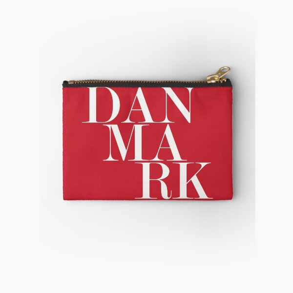 Aperçu de l'œuvre Danemark (Danemark) Typographie danoise Souvenir de voyage patriotique minimaliste créée et vendue par kakarikihill.