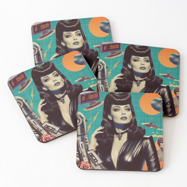 Item preview, Retro Futurism Woman designed and sold by PulpVintage.