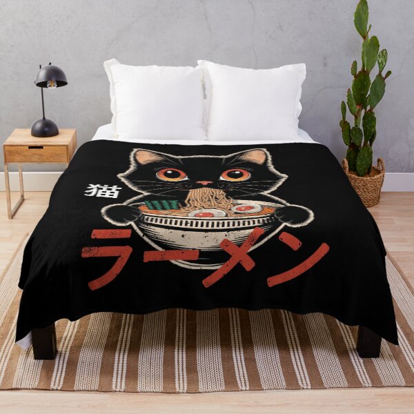 Aperçu de l'œuvre Chat Ramen Drôle Japonais Kawaii Vintage Graphique Hommes Anime créée et vendue par Flying Jake.