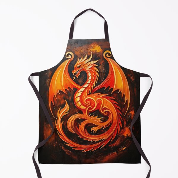 Item preview, Fiery Dragon Painting designed and sold by ArtFactoryAI.