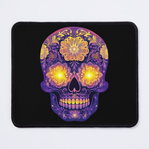 Item preview, Glowing Floral Sugar Skull designed and sold by ShmoneyFace.