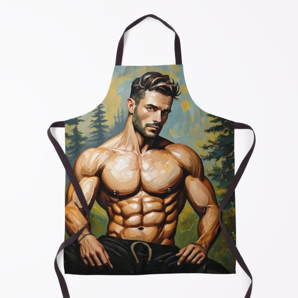 Item preview, Muscle Man in the Forest designed and sold by ArtFactoryAI.